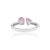 Toi Et Moi Pink Sapphire & Pave Diamond Open Bypass Ring 1.3ct in 14k Gold Size 6 For Sale - Image 10 of 16