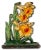 American Vintage 1930s Hubley Manufacturing Co. Model #453 Cast Iron "Jonquils" Flower Doorstop With Nice Colors For Sale - Image 3 of 12