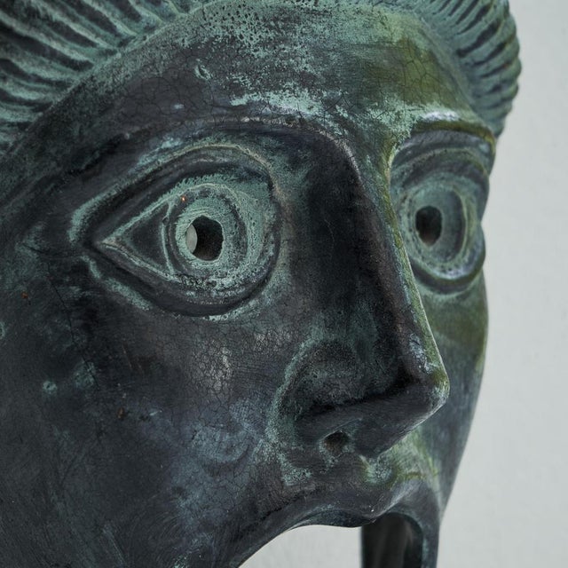 Mid-Century Greek Decorative Mask from Limburg, 1960s For Sale - Image 3 of 12