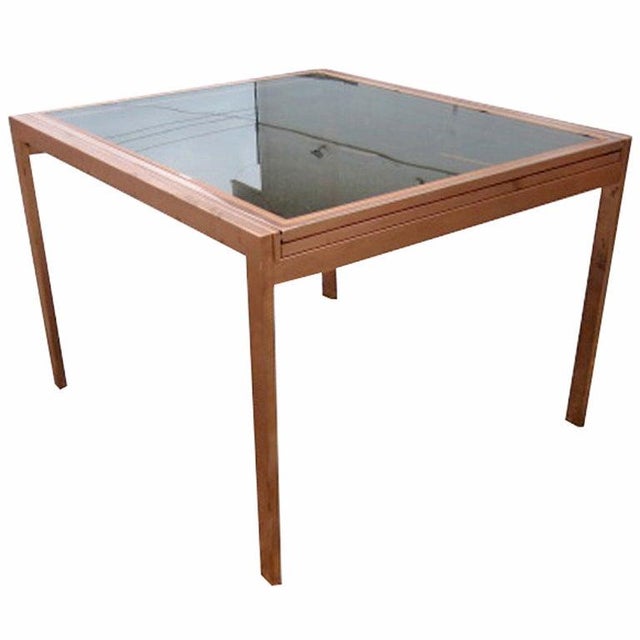Vintage Milo Baughman Style Extension Dining Table For Sale In Houston - Image 6 of 6