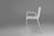 Mid-Century Modern Vintage White Design Chair with Armrests, Belgium, 2000s For Sale - Image 3 of 11