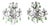 1920s Italian Rococo Green Crystal Prisms 3 Light Sconces - a Pair For Sale