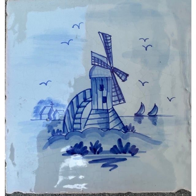 Lot of 8 Delft Tiles For Sale In San Francisco - Image 6 of 10