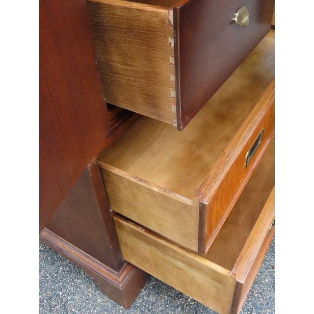 Late 20th Century Century Furniture Hollywood Regency Tall Chest of Drawers Highboy 6362 For Sale - Image 5 of 18