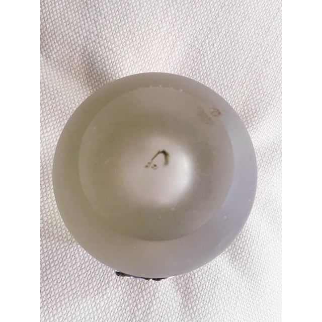 1910s Large Early 1900s Art Nouveau Sterling Silver and Glass Match Striker For Sale - Image 5 of 5