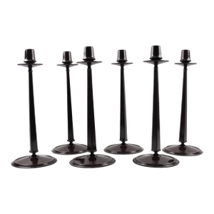 Charles Rennie Mackintosh Jugendstil Bakelite Candlesticks Set, Six Pieces