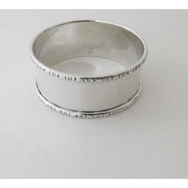Traditional Vintage Sterling Silver Napkin Ring by Webster For Sale - Image 3 of 7