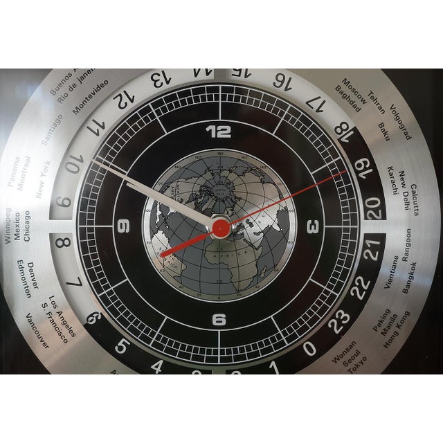 Mid Century Modern Howard Miller World Time Clock Chairish