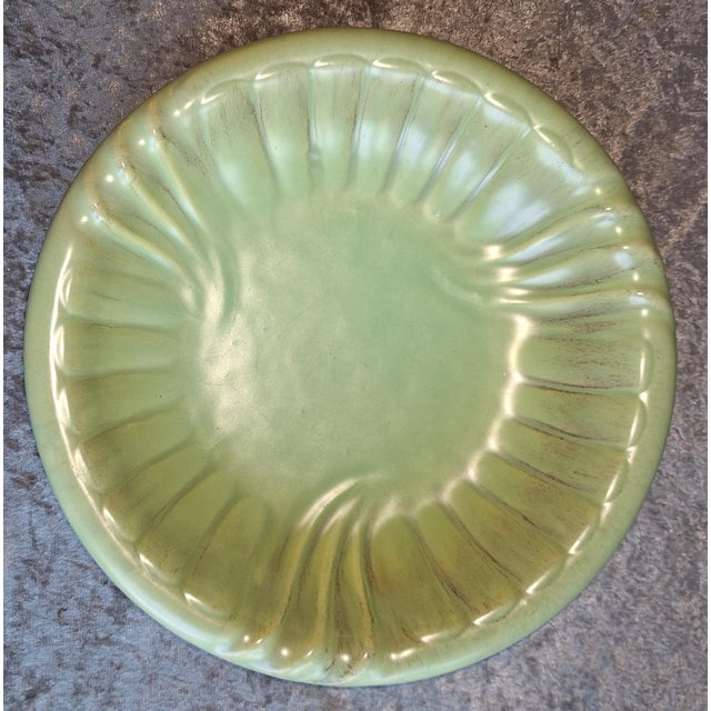 Mid-Century Modern Mid-Century Ceramic Bowl with Mint Green Glaze, 1950s For Sale - Image 3 of 5
