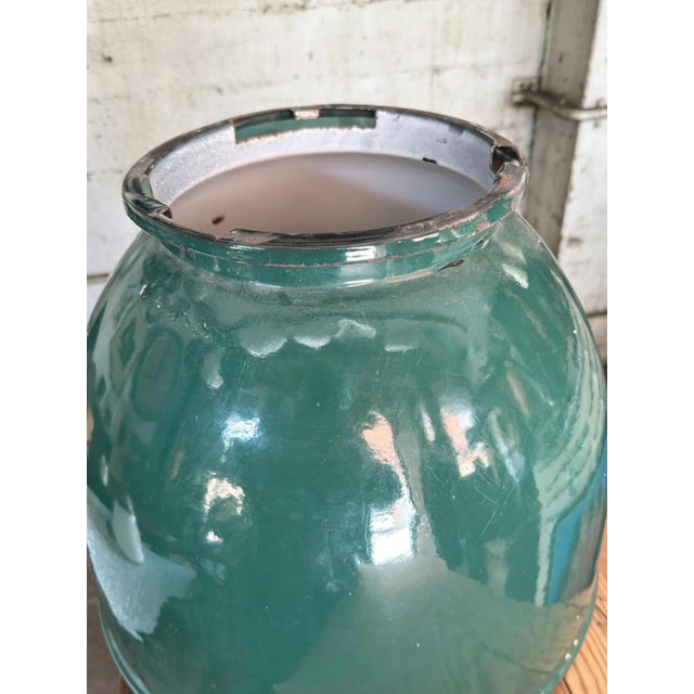 Paint Large Vintage Industrial Factory Light by Simplex, 1940s For Sale - Image 7 of 11