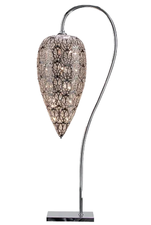 Steel & Crystal Heartbeat Arabesque Da Terra Lamp from Vgnewtrend