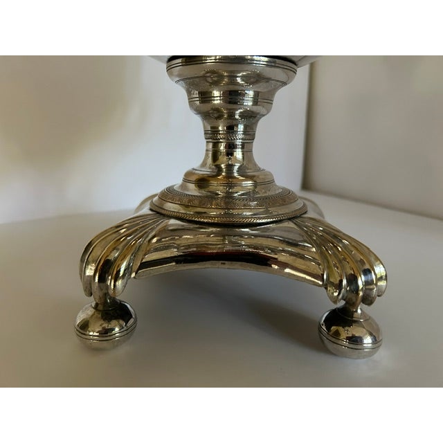 Antique Silver-Plated Coffee Samovar For Sale - Image 4 of 13