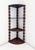 Wood Antique Folk Art Spool Corner Shelf, Early 20th Century For Sale - Image 7 of 13