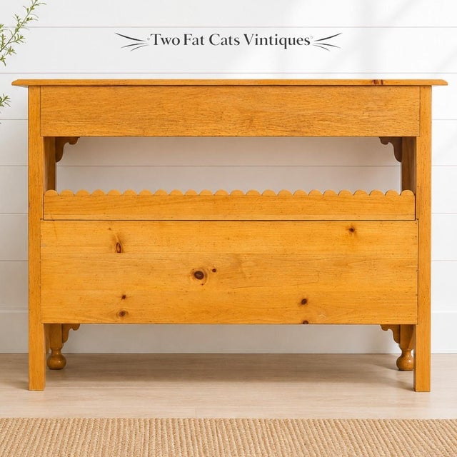 1990s Vintage | Baker Furniture "Milling Road" | Pine | Sideboard | Server | Buffet | Credenza | Italian Provincial | French Country For Sale - Image 5 of 16