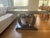 Transitional Chaddock Trestle Dining Table With Leaves For Sale - Image 3 of 11