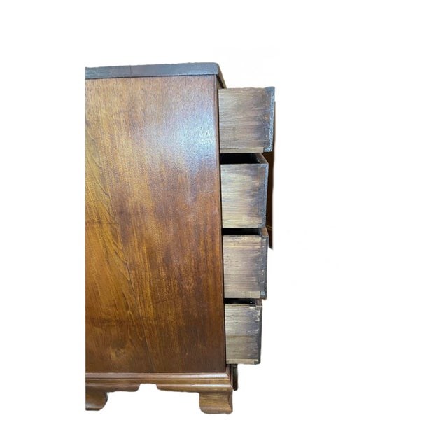 American American Walnut 4 Drawer Dresser For Sale - Image 3 of 5