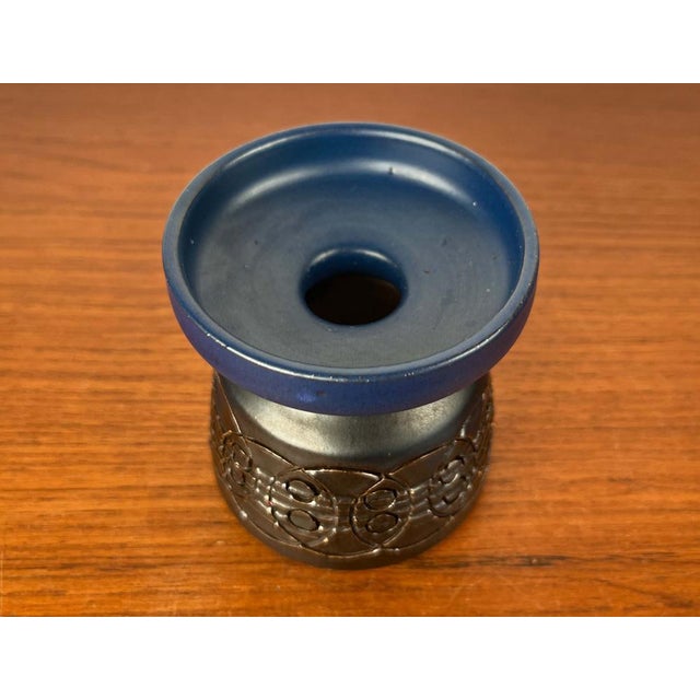 Mid-Century Modern Danish Studio Pottery Candleholder from Birte Vedel Howard, 1960s For Sale - Image 5 of 11