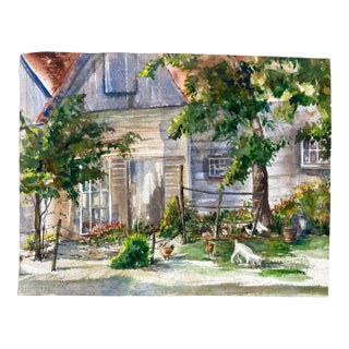 "Long Island Memories #2" Original Watercolor Painting, Signed For Sale