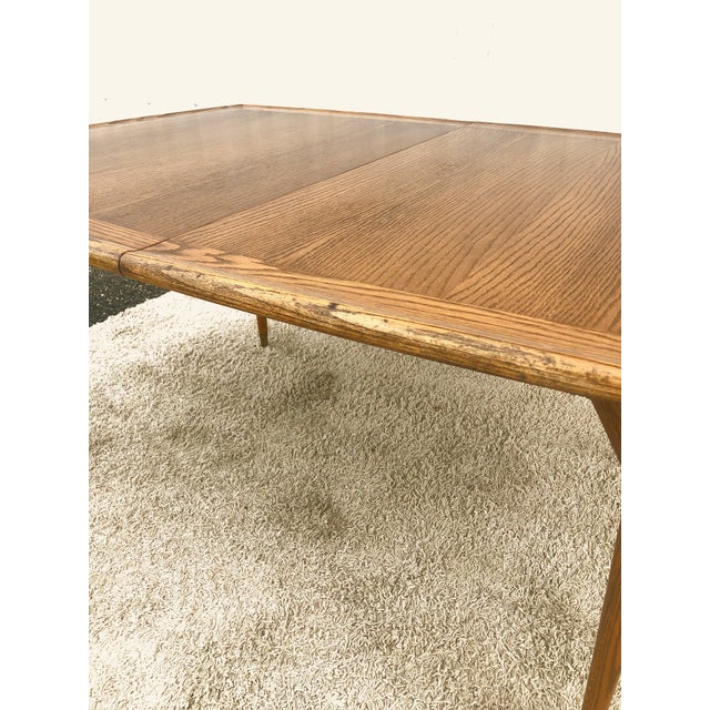 Mid Century Modern Solid Wood Dining Table | Chairish