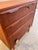 Wood Danish Teak Chest of Drawers with Wooden and Brass Handles For Sale - Image 7 of 11