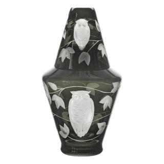 ARTEL Night Owl Bedside Decanter in Smoke - 2 Pieces For Sale