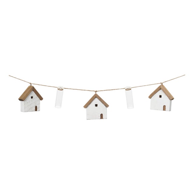 House and Tube Vase String Garland (Set of 2) For Sale