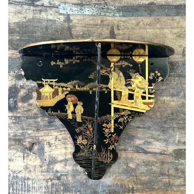 Vintage Asian Chinoiserie Folding Bracket For Sale - Image 4 of 8