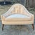 Mid-Century Modern Mid Century Modern Pearsall Style Low Tufted Three Legged Triangle Lounge Chairs - A Pair For Sale - Image 3 of 11