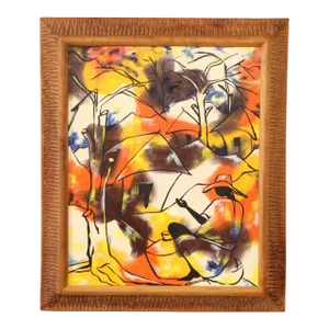 Paul Beauvoir 'Untitled' Mid Century Haitian Oil Painting Signed