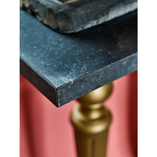 Pedestal with Marble Top For Sale - Image 4 of 8
