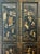 1920s Chinese Export Four Panel Lacquered Coromandel Dressing Screen Room Divider For Sale - Image 4 of 12