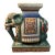 1970s Salesman Sample of a Ceramic Elephant Garden Seat For Sale
