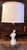 Vintage Chinese Blanc De Chine-Style Porcelain Scholar Figural Table Lamp For Sale - Image 9 of 11