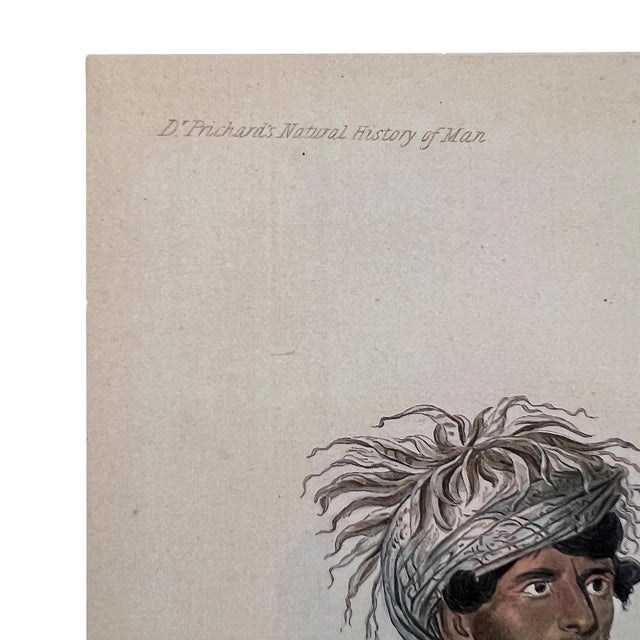 Brown Reproduction Print “Tuch-Ee, a Cherokee War Chief” by S. Howitt, 1855 For Sale - Image 8 of 12