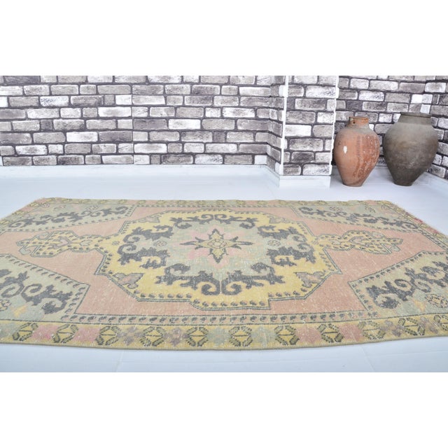 Vintage Handknotted Floor Rug For Sale - Image 4 of 10