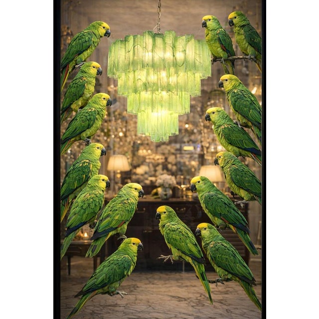 Italian Chandelier in Murano Glass, 1990 For Sale - Image 15 of 16