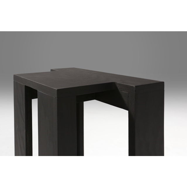 Black Stackable Stool from Bram Vanderbeke, Belgium, 2010s For Sale - Image 10 of 18