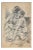 Mino Maccari, Mother and Child, Drawing, Mid 20th-Century For Sale