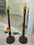 Brown Pair of 1990s Maitland-Smith Style Barley Twist Lamps With Tassels and Map Themed Shades For Sale - Image 8 of 8