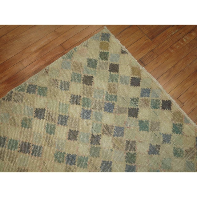 1940s 1940s Turkish Deco Rug - 2'5" x 9'8" For Sale - Image 5 of 18