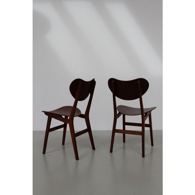 Modern Danish Oak and Teak Side Chairs, Denmark, 1960s, Set of 2 For Sale - Image 15 of 18