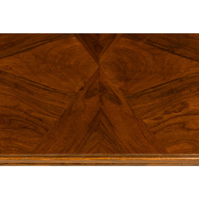 French Art Deco Geometric Walnut Commode by Mercier Frères, Paris, Circa 1930 For Sale - Image 4 of 18