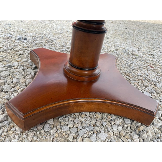 1950s Handsome Mid Century Empire Inspired Side Table For Sale - Image 5 of 13