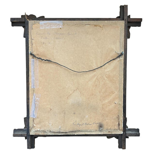 Pair of Victorian Fashion Engravings in Carved Black Forest Frames, 19th C. For Sale - Image 12 of 17