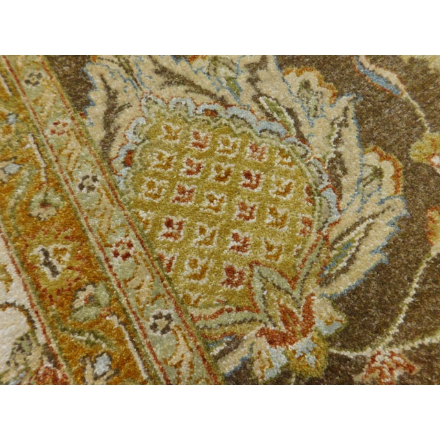 Hand Knotted Indo Oushak Rug. 8'x 9'7" For Sale - Image 11 of 18