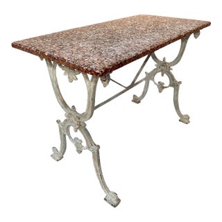 French 19th Century Cast Iron Bistro Table For Sale