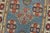 Textile Kazak Runner 2’8” X 9’5” Blue Wool Tribal Hand-Knotted Oriental Rug For Sale - Image 7 of 13