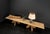 1960s Brutalist Table Handcrafted Soaped Oak Bench, 1960s For Sale - Image 5 of 18