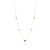Metal 14k Gold Heart Charm Necklace With Multi Sapphire & Diamonds For Sale - Image 7 of 17