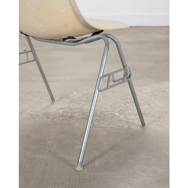 Set of Four Herman Miller DSS Mid-Century Fiberglass Side Chairs For Sale - Image 11 of 18